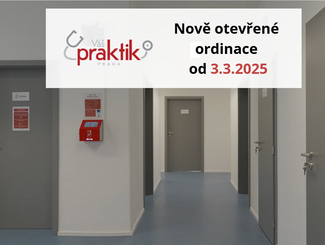 Nové ordinace od 3.3.2025